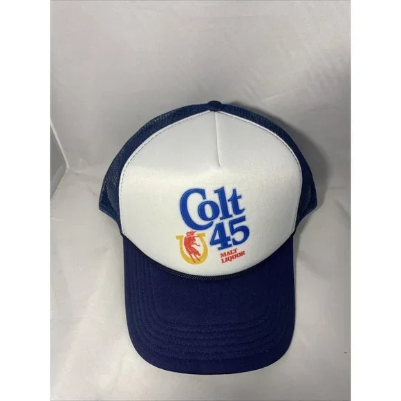 Colt 45 Malt Liquor Trucker Hat Foam Mesh Hat Colt 45 Malt Liquor - Picture 4 of 4
